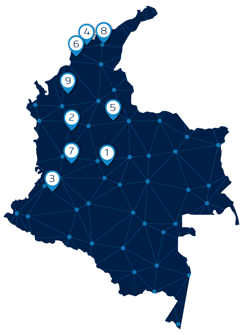 Imagen mapa de Colombia