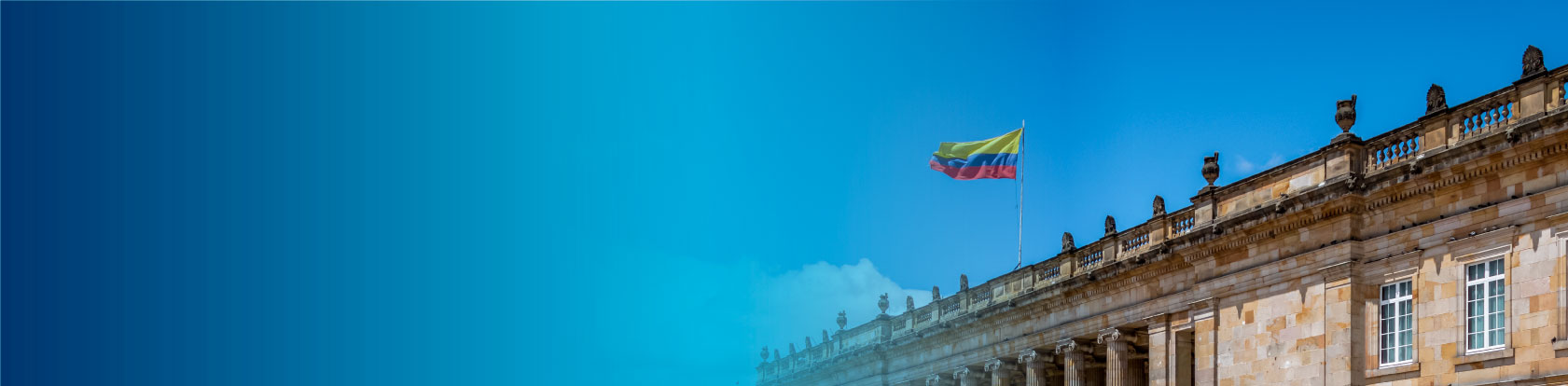 Banner fiducia de pago Imagen del edificio del congreso de Colombia